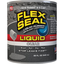 FLEX SEAL 1 Qt. Liquid Rubber Sealant, Clear LFSCLRR32