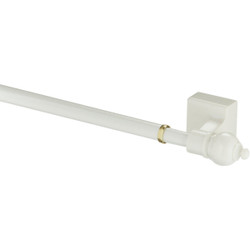 Kenney 16 In. To 28 In. 7/16 In. Petite Magnetic Cafe Rod, White KN40344V1