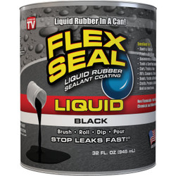 FLEX SEAL 1 Qt. Liquid Rubber Sealant, Black LFSBLKR32