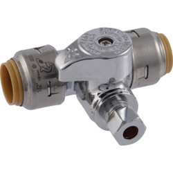 SharkBite 1/2 In. X 1/2 In. X 1/4 In. Push-to-Connect Stop Tee UR24983A