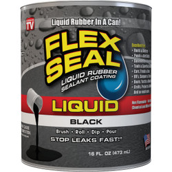 FLEX SEAL 1 Pt. Liquid Rubber Sealant, Black LFSBLKR16
