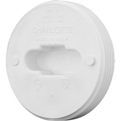 Charlotte Pipe 3 In. Schedule 40 DWV Toe-Saver PVC Floor Plug PVC 00110  0800HA