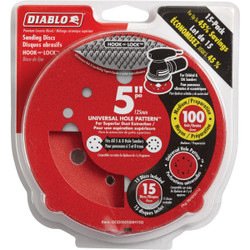 Diablo 15pk 5"100g Sanding Disc DCD050100H15G
