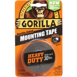 Gorilla 30lb Blk Mounting Tape 6055002