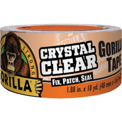 Gorilla 1.88 In. x 18 Yd. Crystal Clear Duct Tape, Clear 6060002