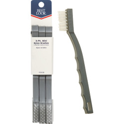 Best Look Nylon Bristle Mini Tile & Grout Brush (3-Pack) 504-N