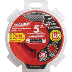 Diablo 50pk 5"150g Sanding Disc DCD050150H50G