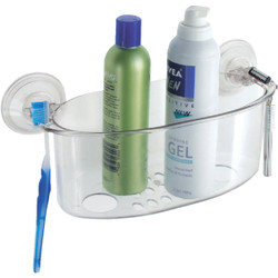 iDesign Power Lock Suction Shower Basket 52420