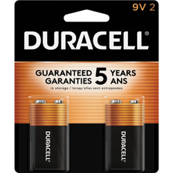 Duracell CopperTop 9V Alkaline Battery (2-Pack) 03961