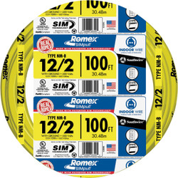 Romex 100 Ft. 12/2 Solid Yellow NMW/G Electrical Wire 28828228