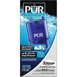 Pur 100 Gal. Faucet Mount 3-Stage Water Filter Cartridge RF99991V2