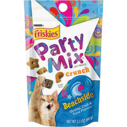 Purina Party Mix Beachside-Shrimp, Crab, & Tuna 2.1 Oz. Cat Treat 050415