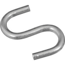 National Hardware 1 In. Zinc Heavy Open S Hook (6 Ct.) N121-574