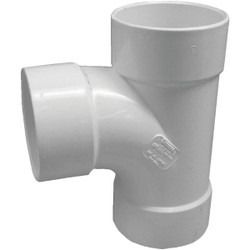 IPEX Canplas Sanitary Tee 3 In. PVC Sewer and Drain Tee 414123BC