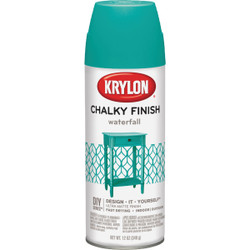 Krylon CHALKY FINISH 12 Oz. Ultra Matte Chalk Spray Paint, Waterfall K04112007
