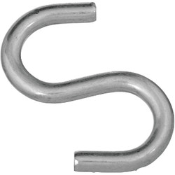 National 3 In. Zinc Heavy Open S Hook N121756