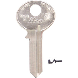 ILCO Corbin Nickel Plated Mailbox Key, 1003M (10-Pack) IAL3204705B