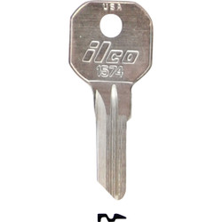 ILCO Hurd Nickel Plated Gas Cap Key, 1574 (10-Pack) AA01564002