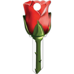 Lucky Line Rose Design Decorative House Key, SC1  B107S Pack of 5