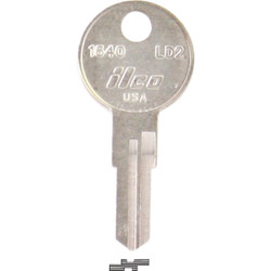 ILCO Larson Nickel Plated Storm Door Key, LD2 / 1640 (10-Pack) AL00000622
