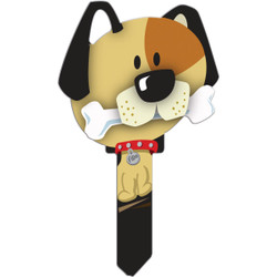 Lucky Line Dog Design Decorative House Key, SC1 D  B114S Pack of 5