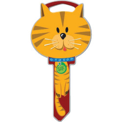 Lucky Line Cat Design Decorative House Key, SC1  B115S Pack of 5