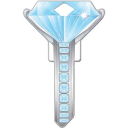 Lucky Line Diamond Design Decorative House Key, KW11  B102K Pack of 5