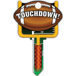 Lucky Line Football Design Decorative House Key, SC1  B121S Pack of 5
