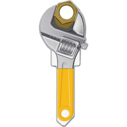 Lucky Line Wrench Design Decorative House Key, KW11  B123K Pack of 5