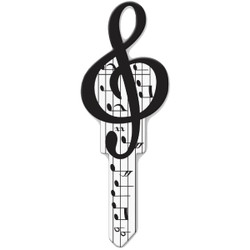 Lucky Line Music Design Decorative House Key, KW11  B125K Pack of 5