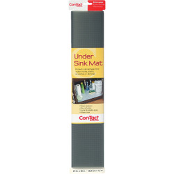 Con-Tact 24 In. x 4 Ft. Graphite Under Sink Mat Non-Adhesive Shelf Liner