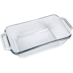 Anchor Hocking Oven Basics 1.5 Qt. 5 In. x 9 In. Glass Loaf Pan Pack of 3