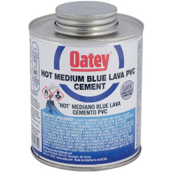 Oatey 8 Oz. Medium Bodied Blue Lava PVC Cement 32161