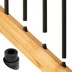 Deckorators Black Plastic Classic Stair Baluster Connector (20-Pack) 74817