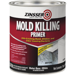 Zinsser Mold Killing Interior/Exterior Primer, White, 1 Qt. 276087