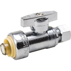 ProLine Chrome Plated Brass 1/2 In. PF x 3/8 In. COMP Straight Stop 1191-932HC