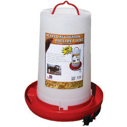 Farm Innovators 3 Gal. Plastic Heated Poultry Fountain HPF100
