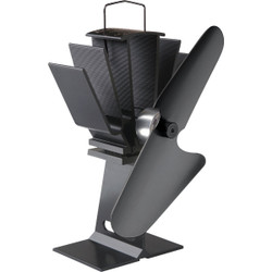 Ecofan 8 In. 100cfm Black Heat Powered Wood Stove Fan 800CAXBX