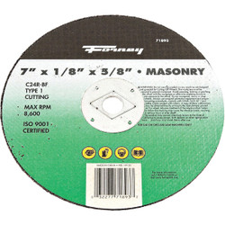 Forney Type 1 7 In. x 1/8 In. x 5/8 In. Masonry Cut-Off Wheel 71893