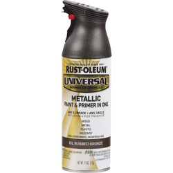 Rust-Oleum Universal 11 Oz. Metallic Oil Rubbed Bronze Paint 249131
