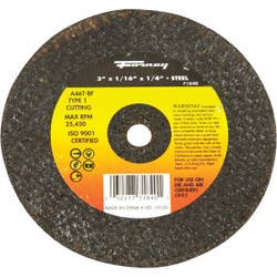 Forney Type 1 3 In. x 1/16 In. x 1/4 In. Steel Cut-Off Wheel 71840