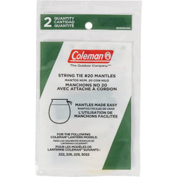 Coleman #20 Standard Tie Lantern Mantle (2-Pack) 3000004346