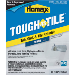Homax Tough as Tile 26 Oz. White Tub, Sink, and Tile Finish 3158