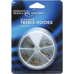 SouthBend Assorted Treble Fishing Hooks (20-Pack) 1005