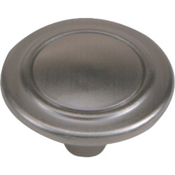 Laurey Richmond Round 1-1/4 In. Dia. Satin Pewter Cabinet Knob 55659