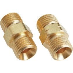 Forney 9/16 In.-18 Thread B Hose Coupler, (2-Pack) 60332