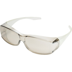 Safety Works Over Glasses Clear Frame Safety Glasses with Clear Lenses 10120138