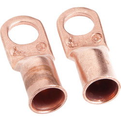 Forney #1 Cable x 3/8 In. Stud Copper Cable Lug (2-Pack) 60095