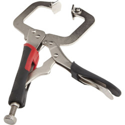 Forney 11 In. Cushion Grip Locking C-Clamp with Swivel Jaws 70217