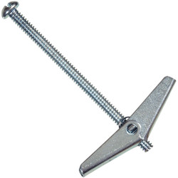 Hillman 1/4 In. Round Head 4 In. L Toggle Bolt Hollow Wall Anchor (5 Ct.) 41429